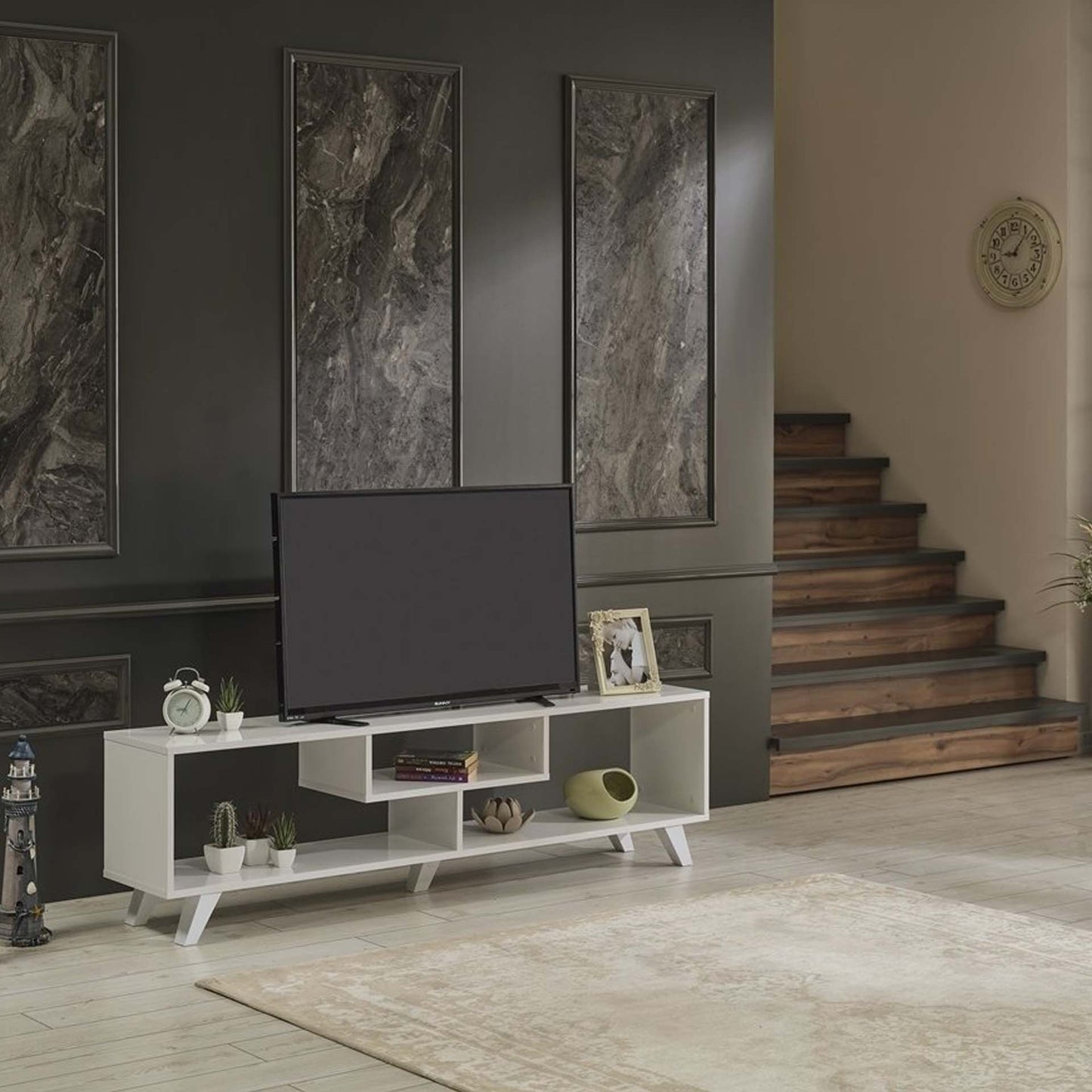Homedora Parma TV Sehpası Beyaz