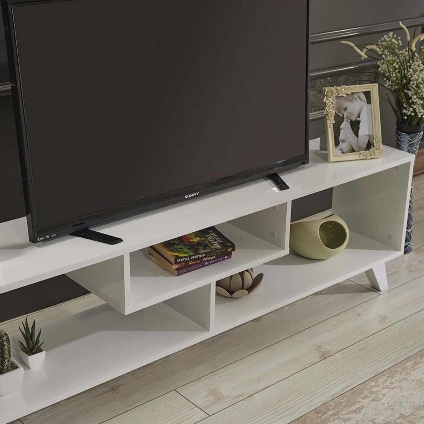 Homedora Parma TV Sehpası Beyaz
