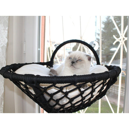 Grant Kedi Cam Yatağı & Cam Askılı Vantuzlu Kedi Yatağı